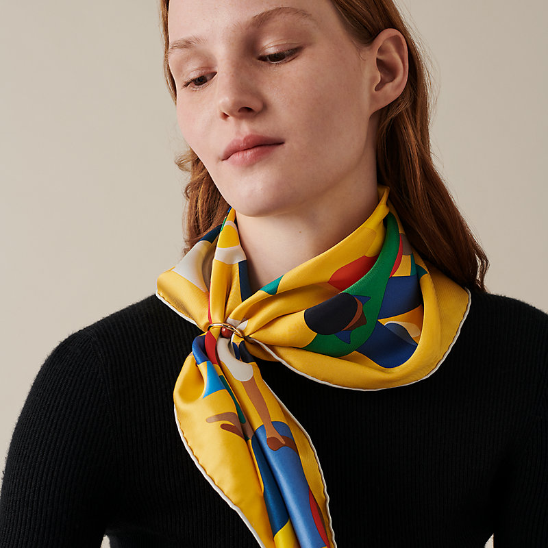 Hermes sale yellow scarf